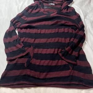 Warehouse One Striped Hoodie Sweater